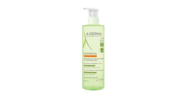 A-Derma Exomega Control Gel Detergente Emolliente 2 in 1 500ml